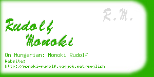 rudolf monoki business card
